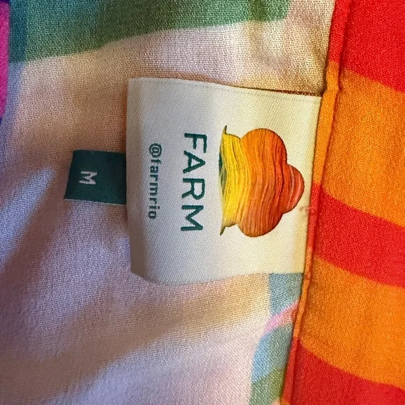 FARM Rio Multicolor Striped Tiered A-Line Skirt - Picture 2 of 3